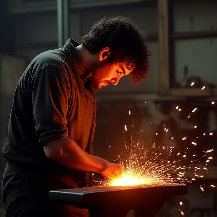 Ritratto di un artigiano del metallo